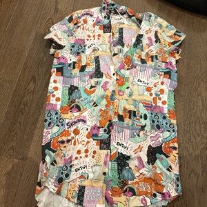 Zara Multicolor Graphic Shirt